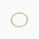 LO Collections Small Daisy Choker Earrings in Nano-Coated Brass Material with Regular Fit