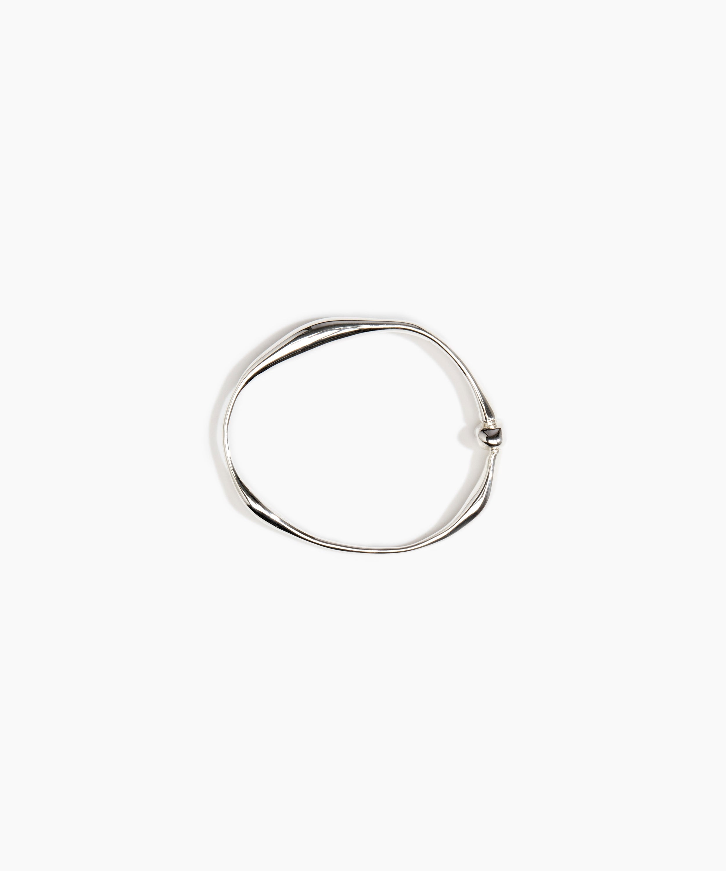 LO Collections Liquid Bangle Bracelets in 925 Sterling Silver Material 