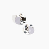 LO Collections Large Infinity Earrings Earrings in Silver-Plated Brass Material 