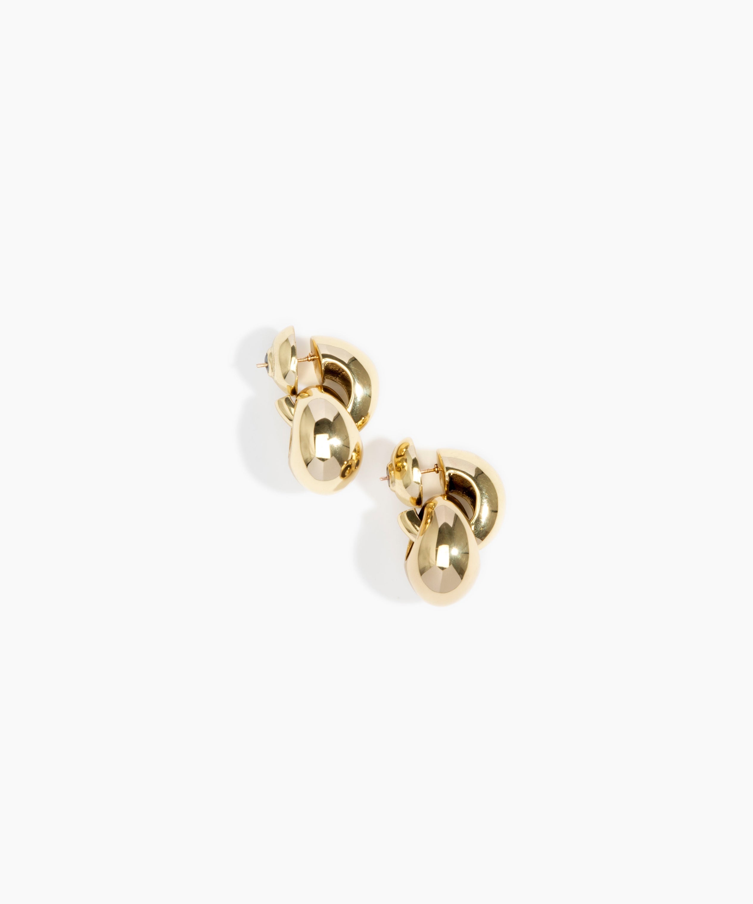 LO Collections x ALEX AND TRAHANAS Double-Linked Chifferi Hoop Earrings Earrings in Nano-Coated Brass Material 