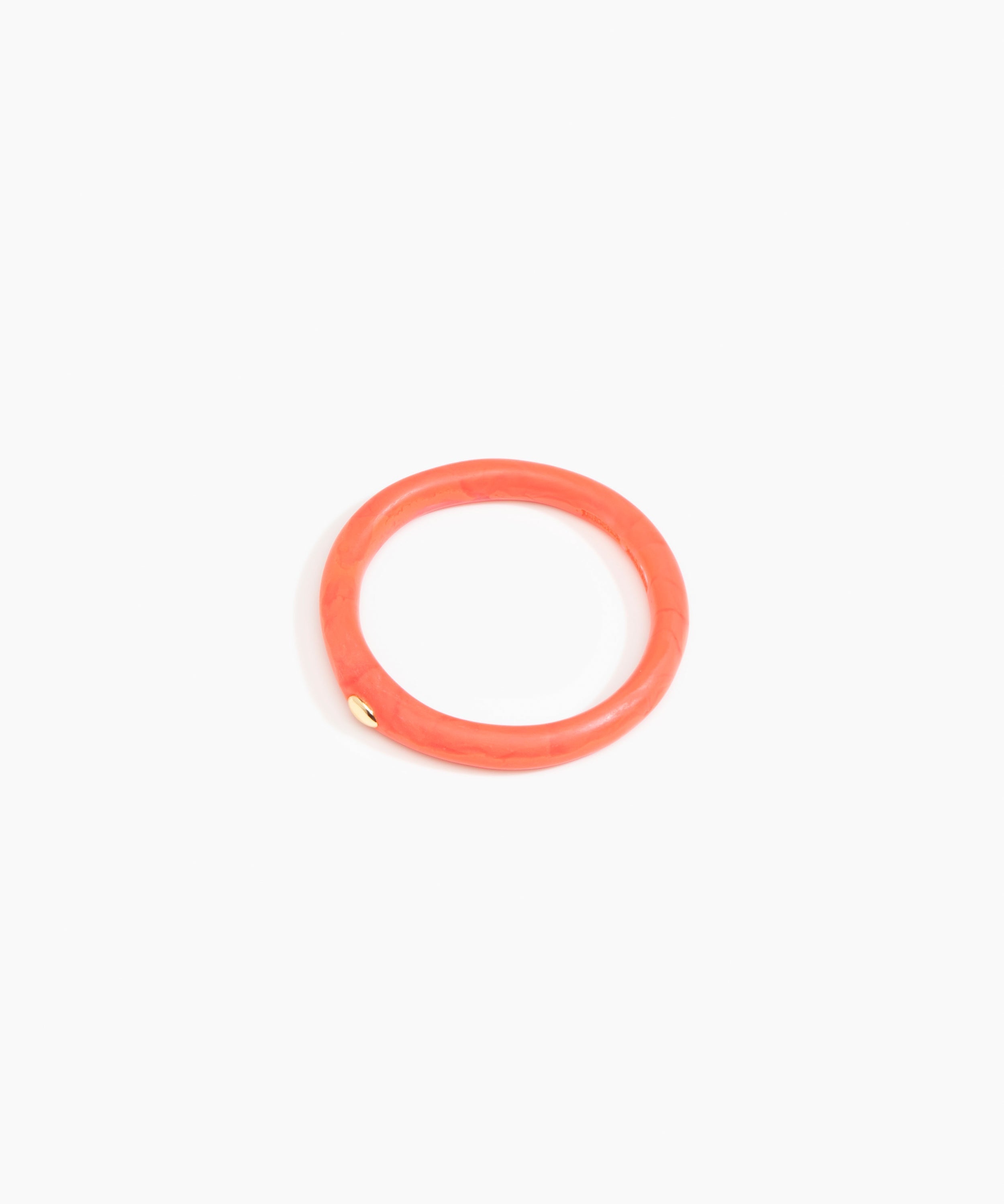 Dinosaur Designs Round Rock Wishbone Bangle Bracelets in Lychee Colour resin with Wide Fit