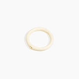 Dinosaur Designs Round Rock Wishbone Bangle Bracelets in Cream Colour resin with Wide Fit