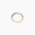 Dinosaur Designs Round Rock Wishbone Bangle Bracelets in Sandy Pearl Colour resin with Regular Fit