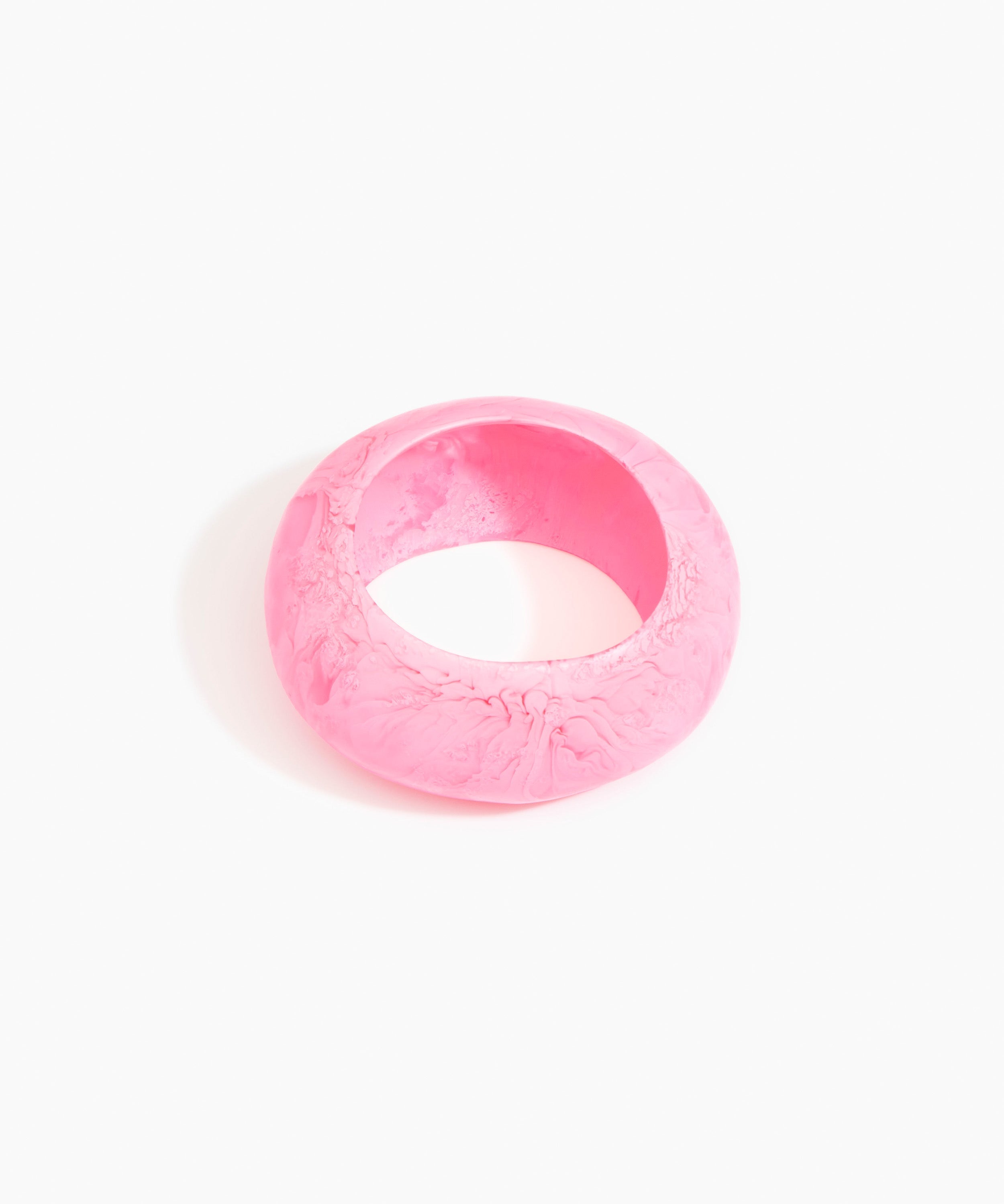 Dinosaur Designs Boulder Bangle Bracelets in Parakeet Colour resin with Wide Fit