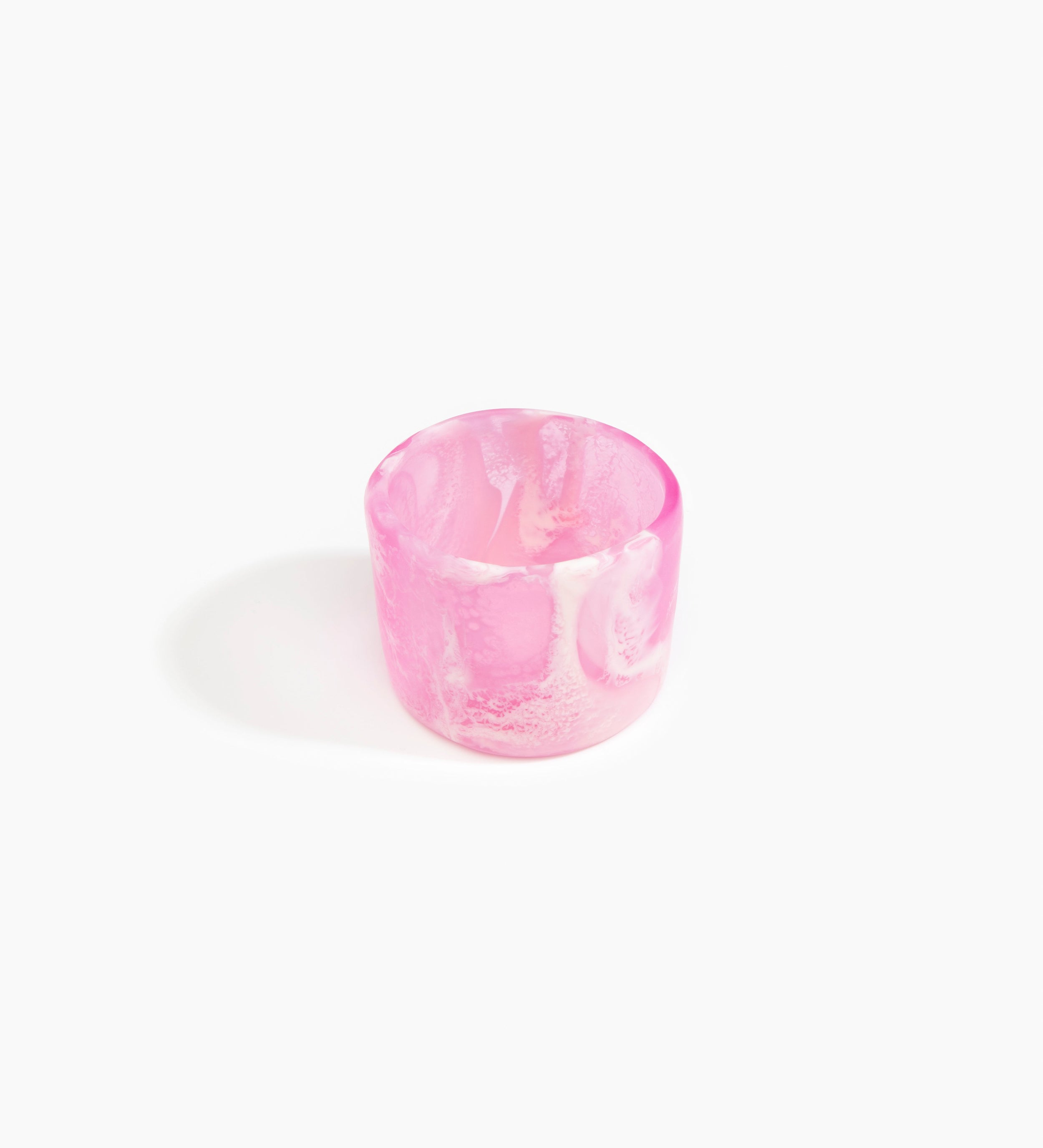 Dinosaur Designs Long Band Bangle Bracelets in Shell Pink Colour resin with Regular Fit