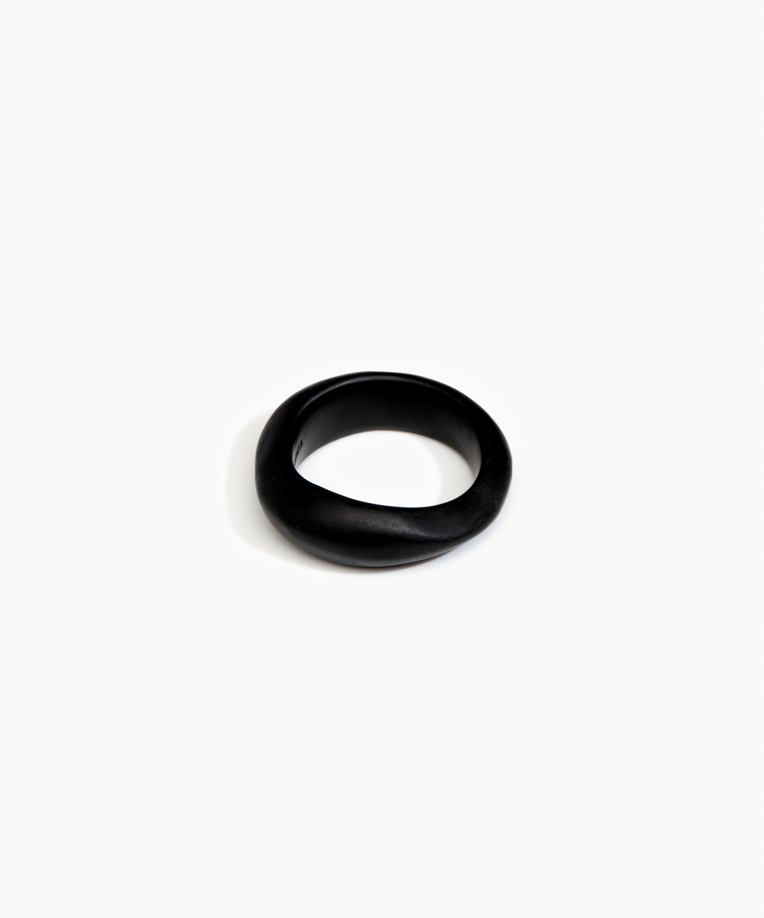 Dinosaur Designs Earth Bangle Bracelets in Black Colour resin with Regular Fit