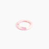 Dinosaur Designs Small Organic Bangle Bracelets in Shell Pink Colour resin with Regular Fit