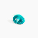 Dinosaur Designs Stone Ring Rings in Lagoon Colour resin with Wide Fit