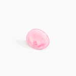 Dinosaur Designs Stone Ring Rings in Shell Pink Colour resin with Wide Fit