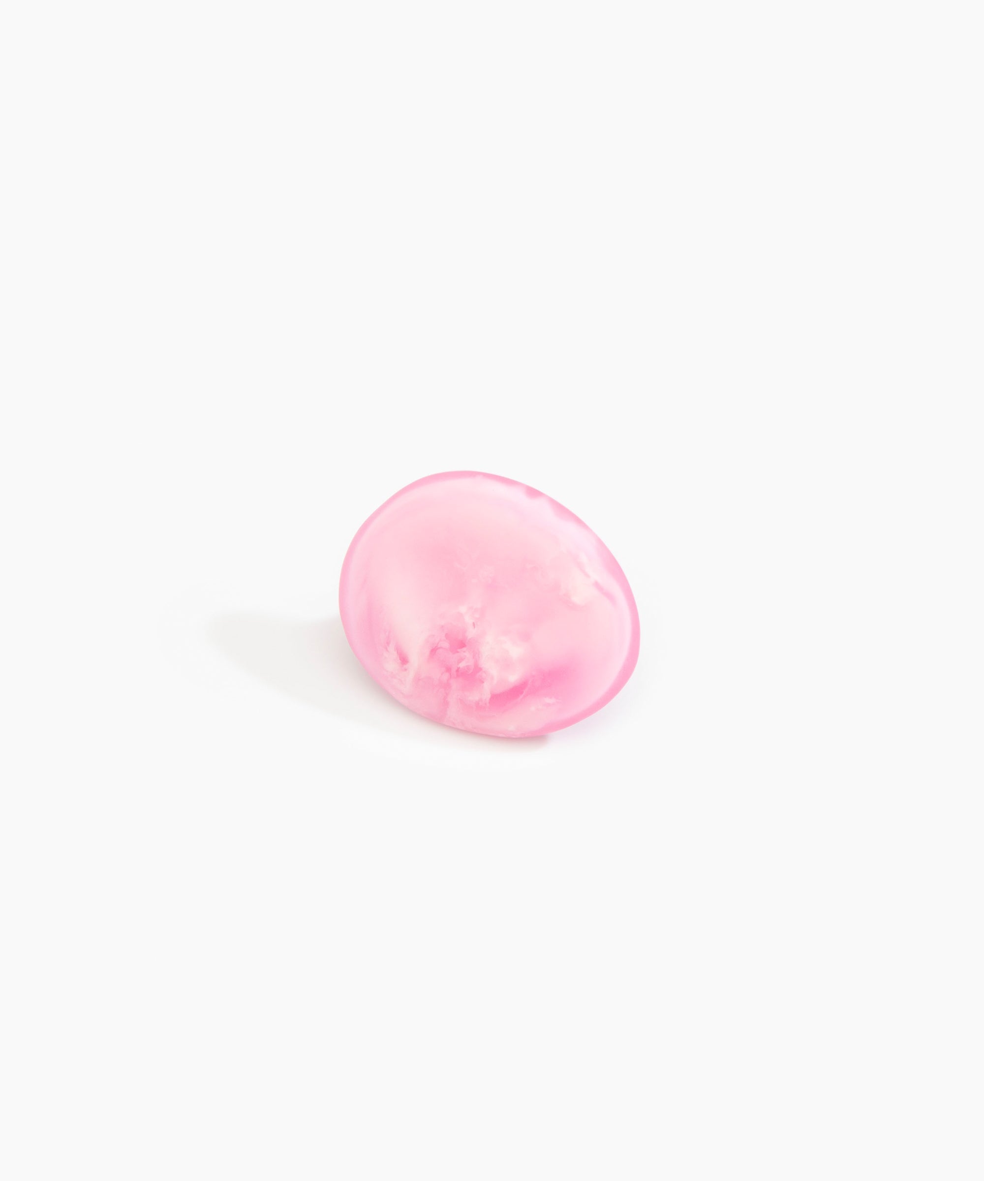 Dinosaur Designs Stone Ring Rings in Shell Pink Colour resin with Wide Fit