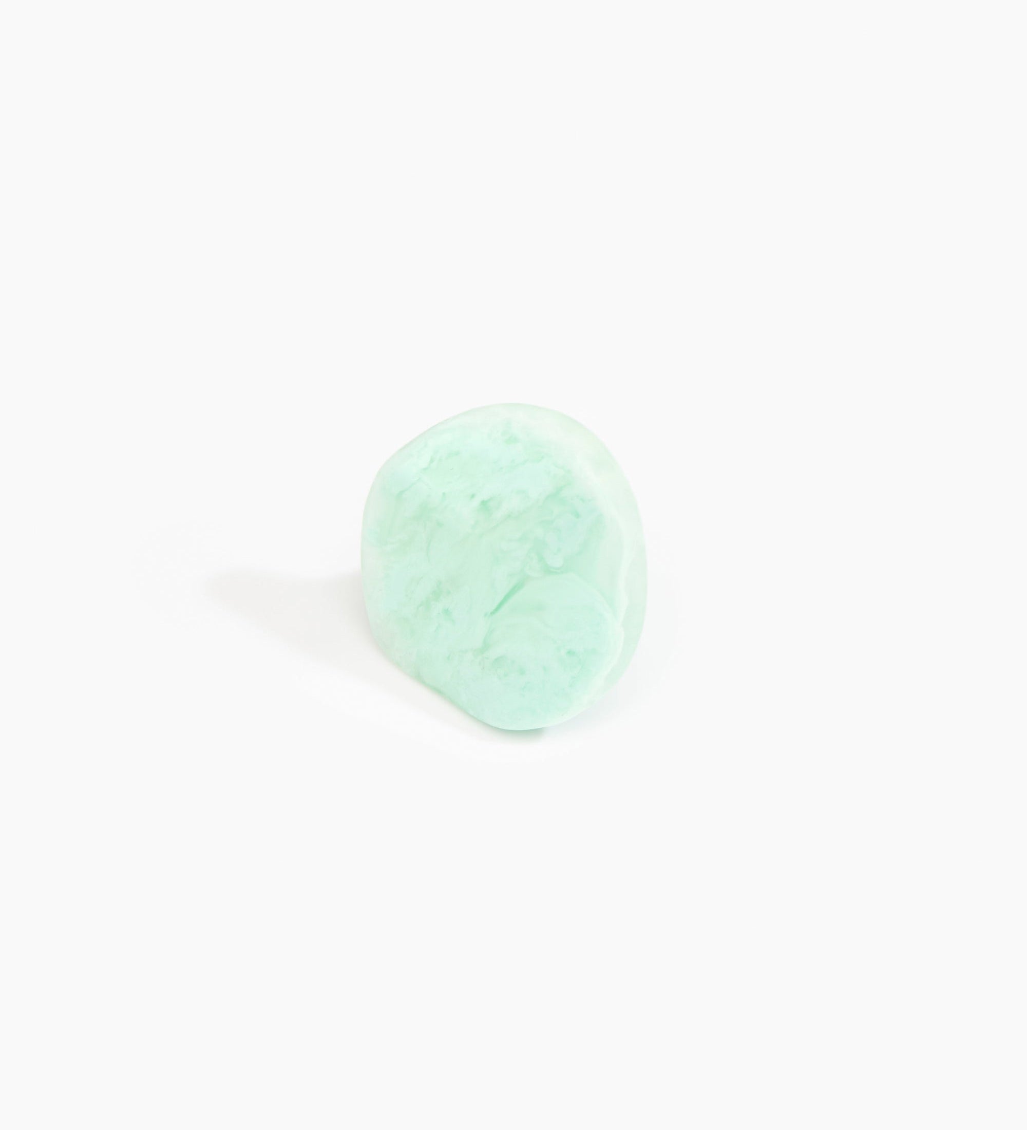 Dinosaur Designs Large Carved Ring Rings in Mint Colour resin 