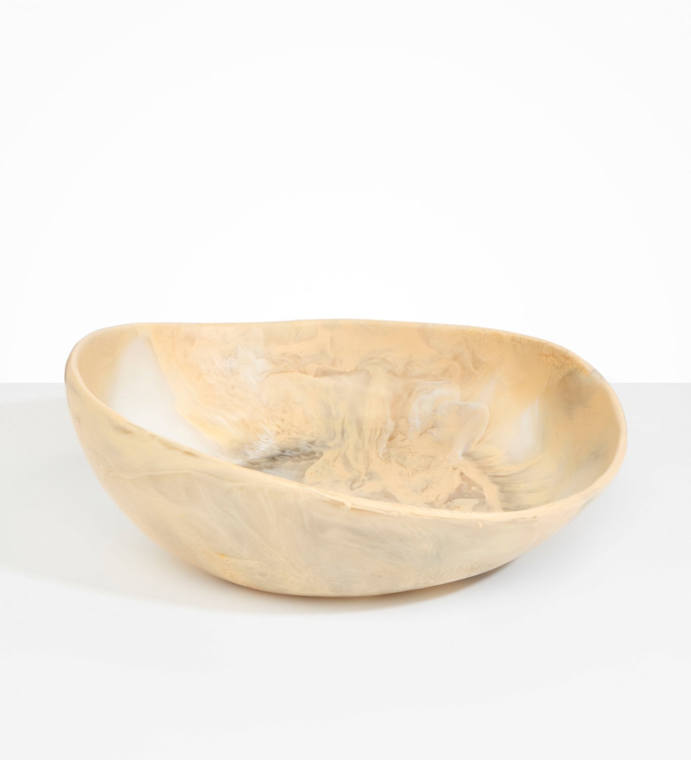 Dinosaur Designs Large Flow Bowl Bowls in Sandy Pearl Colour resin