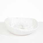 Dinosaur Designs Large Flow Bowl Bowls in Snow Swirl Colour resin