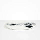 Dinosaur Designs Large Pebble Platter Serving Platters in White Marble Colour resin