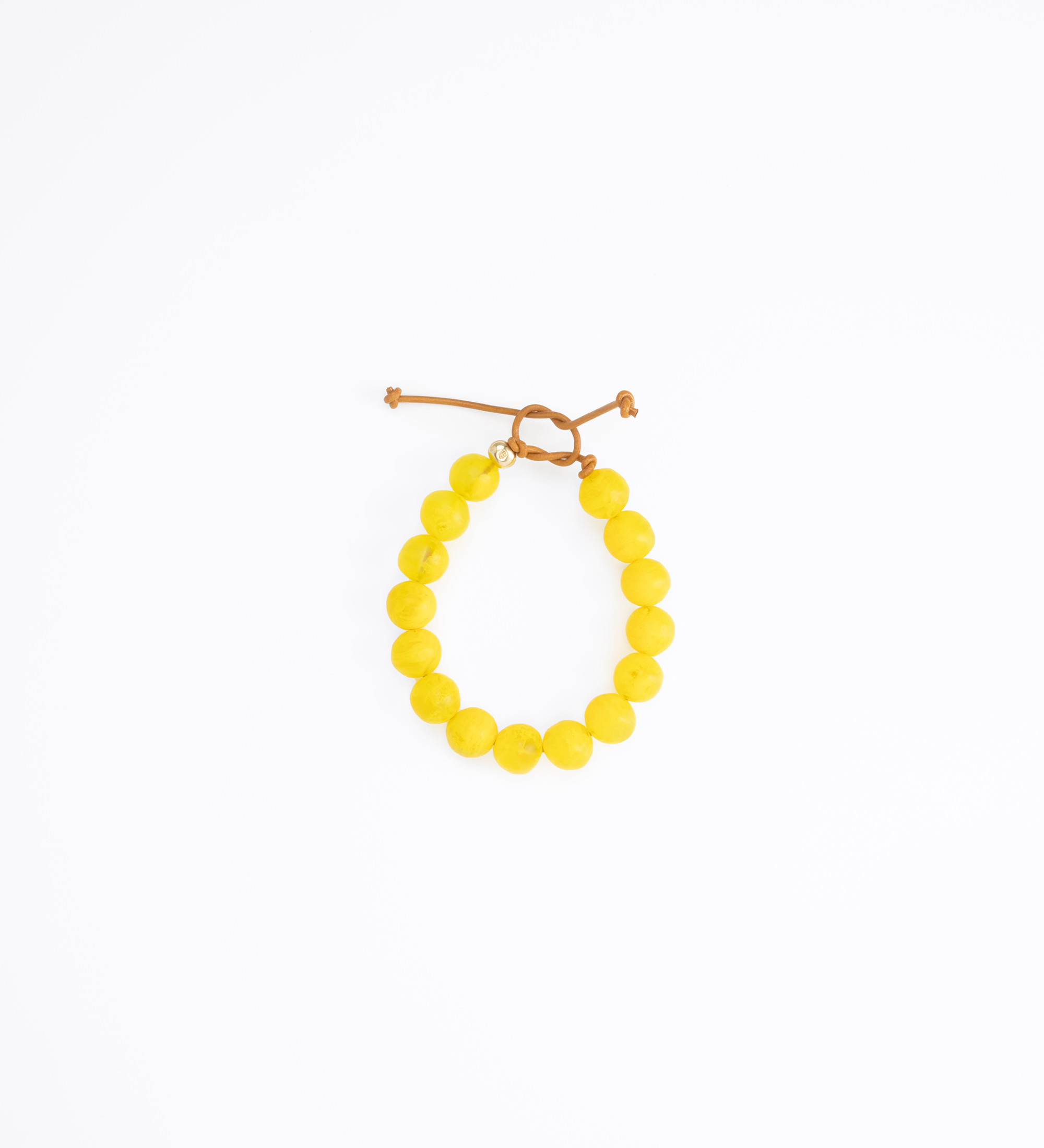 Dinosaur Designs Ball Bracelet Bracelets in Citrus Colour resin with One Size Fit