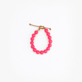 Dinosaur Designs Ball Bracelet Bracelets in Flamingo Colour resin with One Size Fit