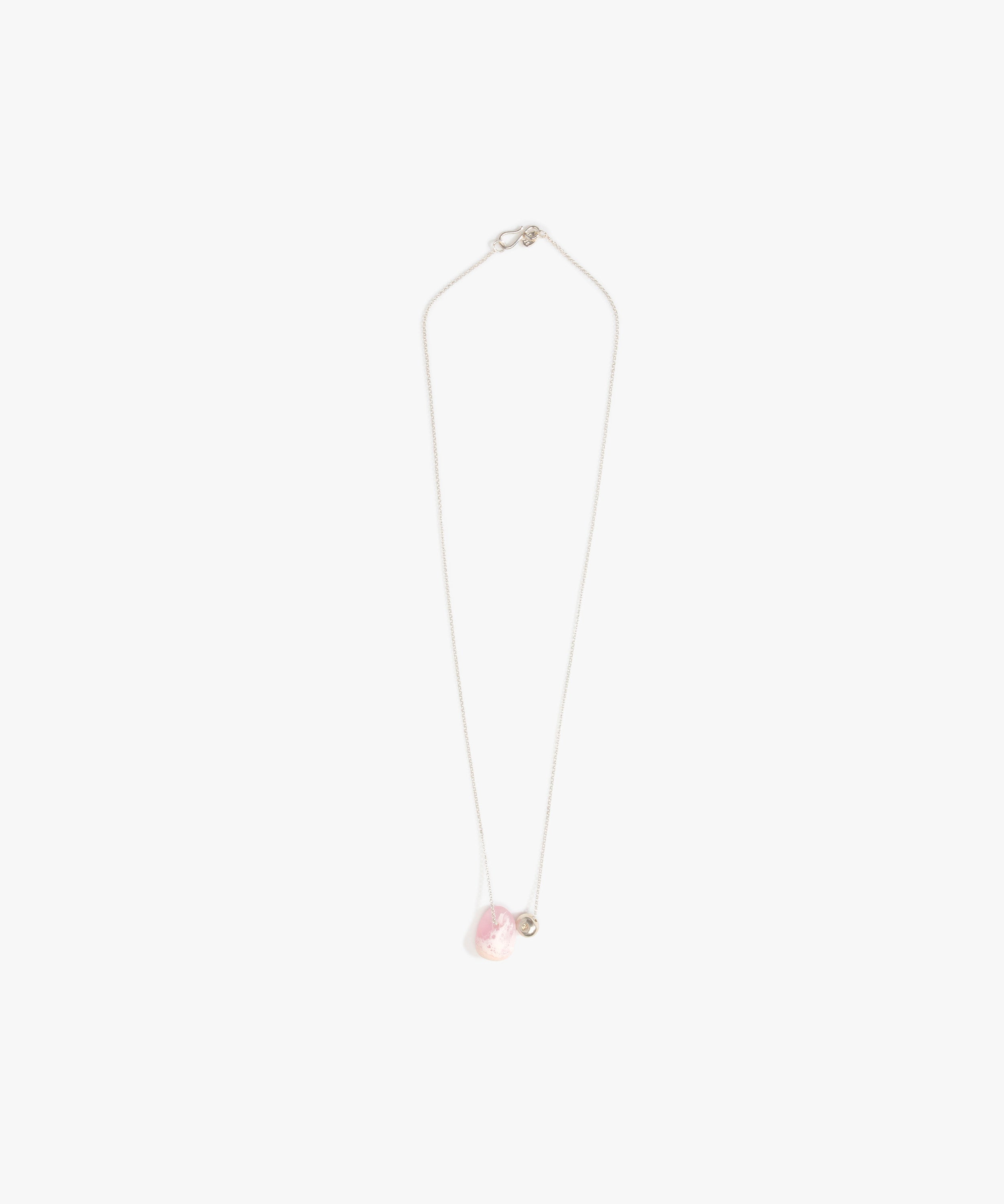 Dinosaur Designs Joie De Vivre Pendant Necklaces in Shell Pink Colour resin with 925 Sterling Silver Material