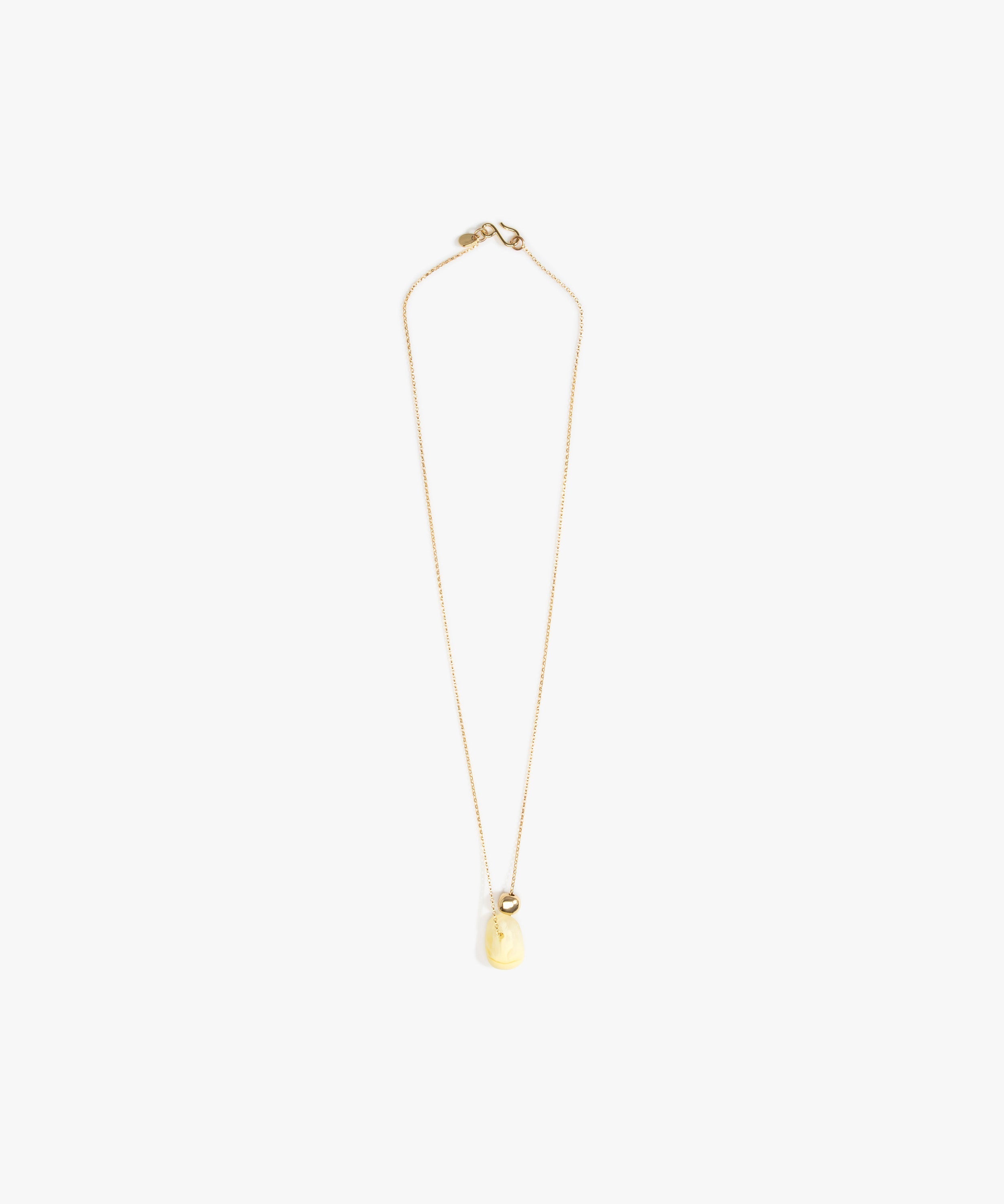 Dinosaur Designs Joie De Vivre Pendant Necklaces in Lemon Colour resin with Gold-Filled Material