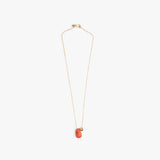 Dinosaur Designs Joie De Vivre Pendant Necklaces in Coral Swirl Colour resin with Gold-Filled Material