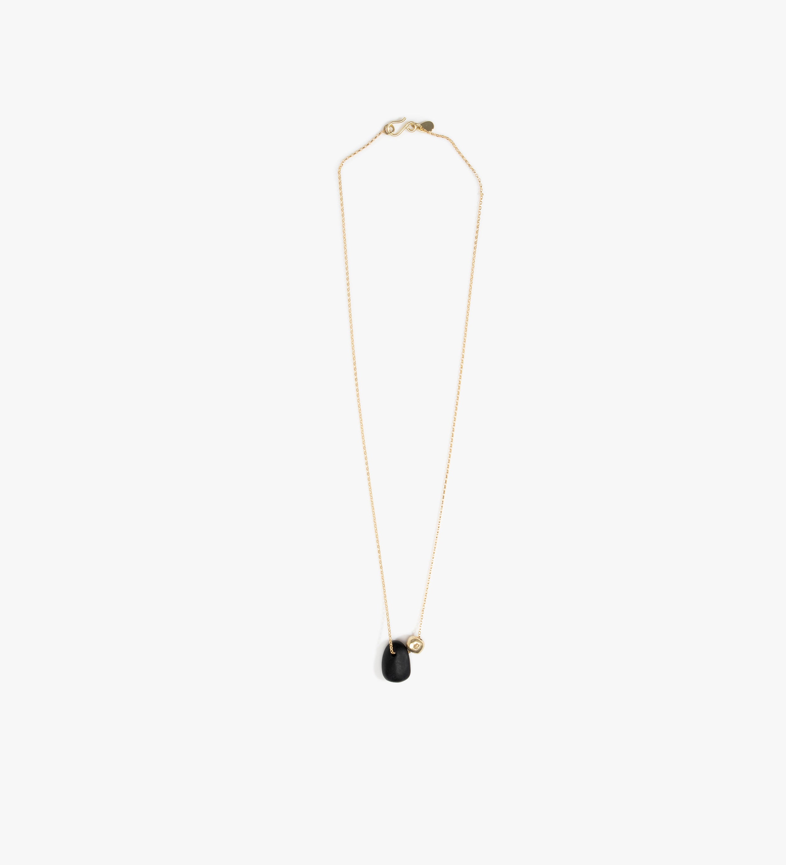 Dinosaur Designs Joie De Vivre Pendant Necklaces in Black Colour resin with Gold-Filled Material