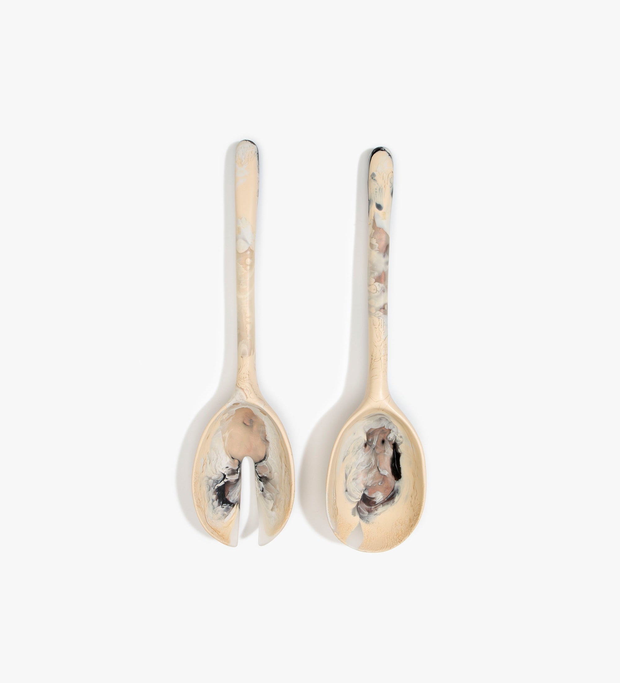 Dinosaur Designs Long Stone Servers Tableware in Sandy Pearl Colour resin