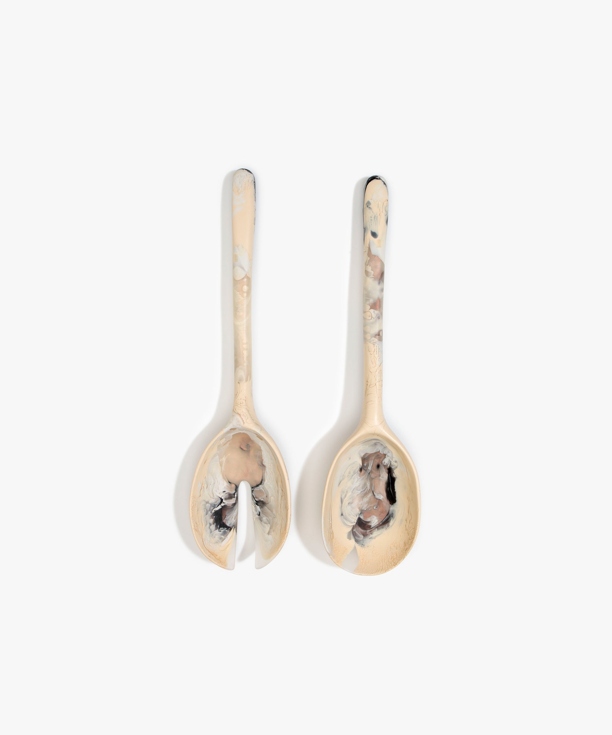 Dinosaur Designs Long Stone Servers Tableware in Sandy Pearl Colour resin