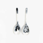 Dinosaur Designs Long Stone Servers Tableware in White Marble Colour resin