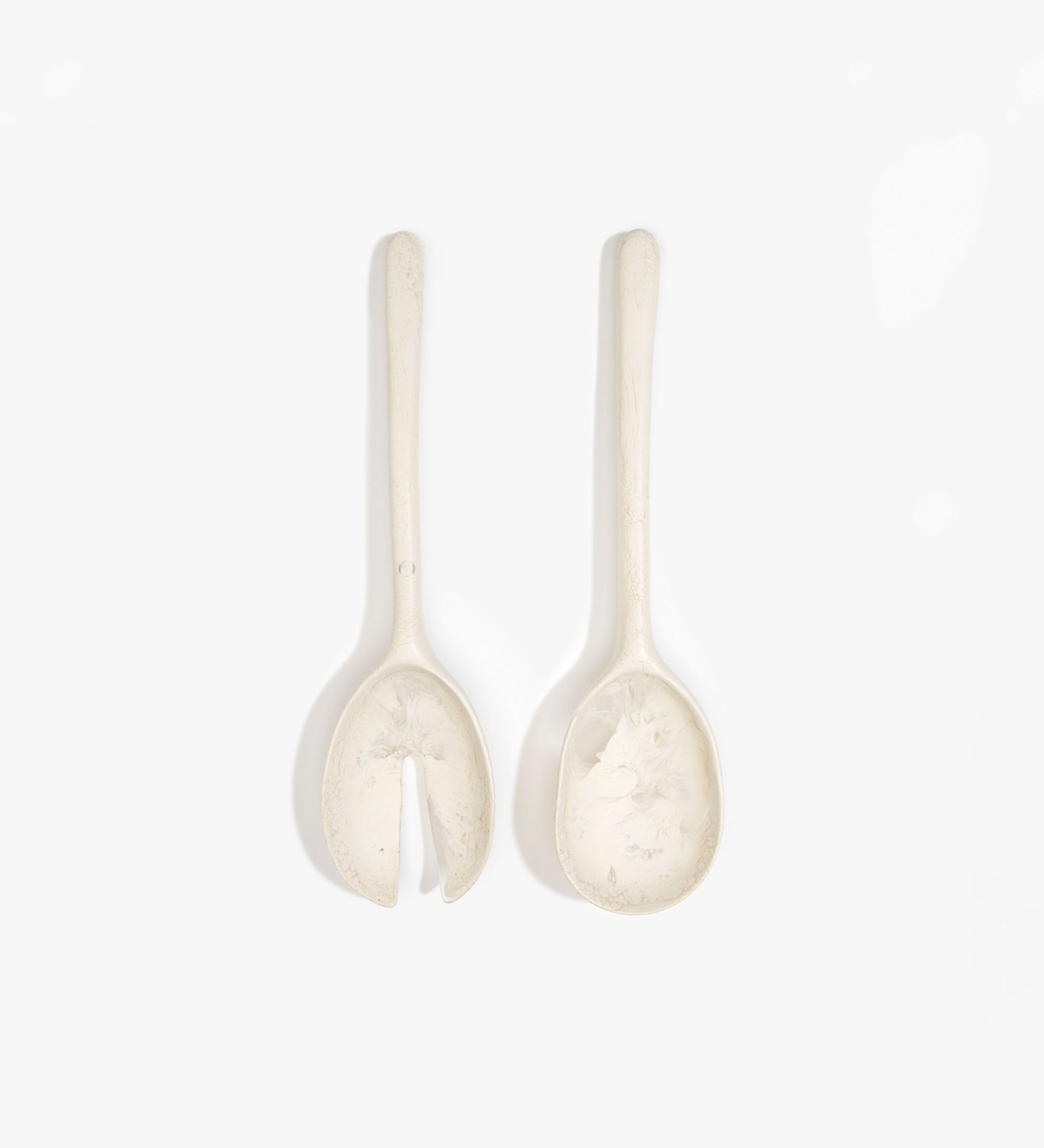 Dinosaur Designs Long Stone Servers Tableware in Chalk Swirl Colour resin