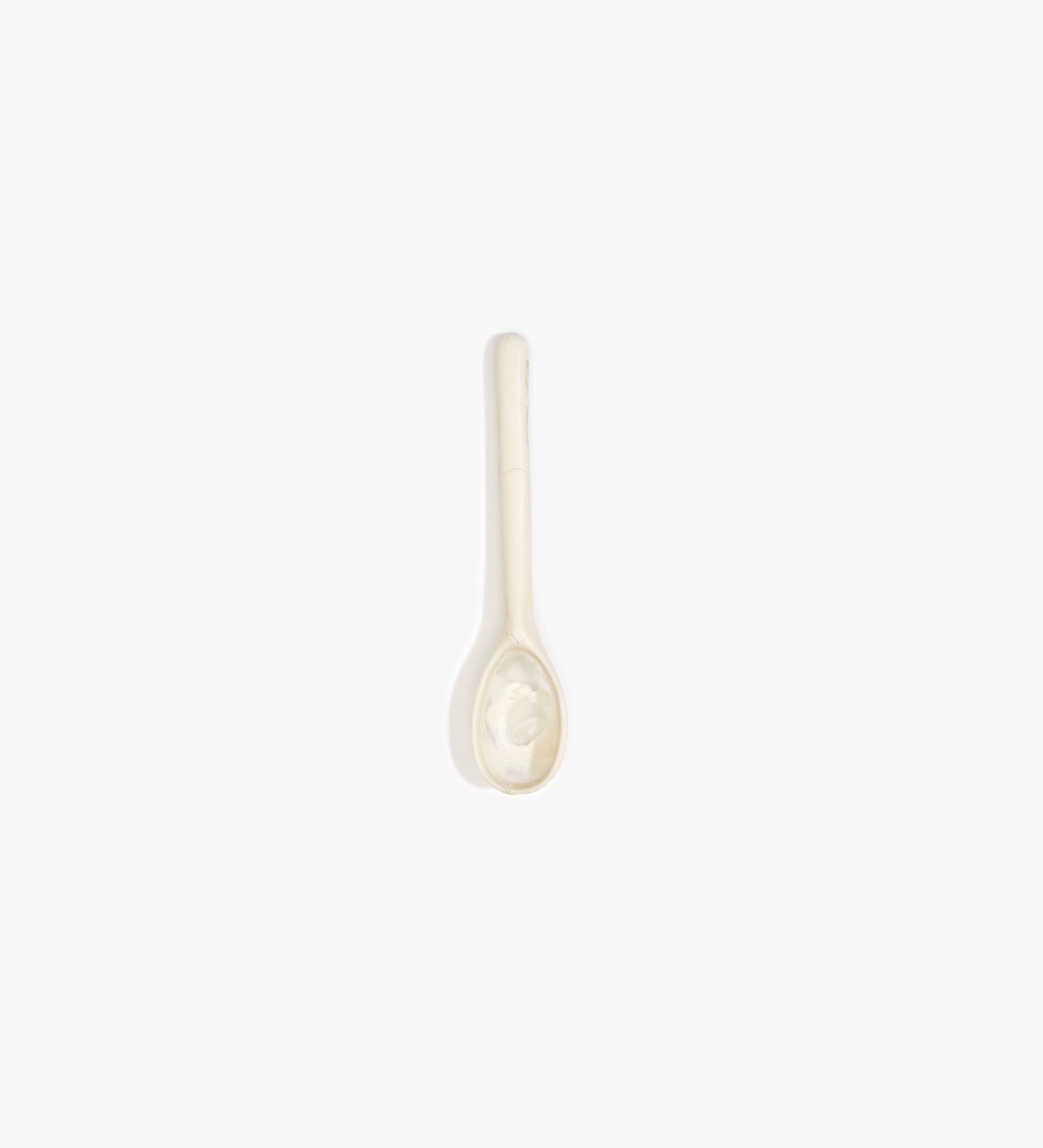 Dinosaur Designs Stone Spoon Tableware in Chalk Swirl Colour resin