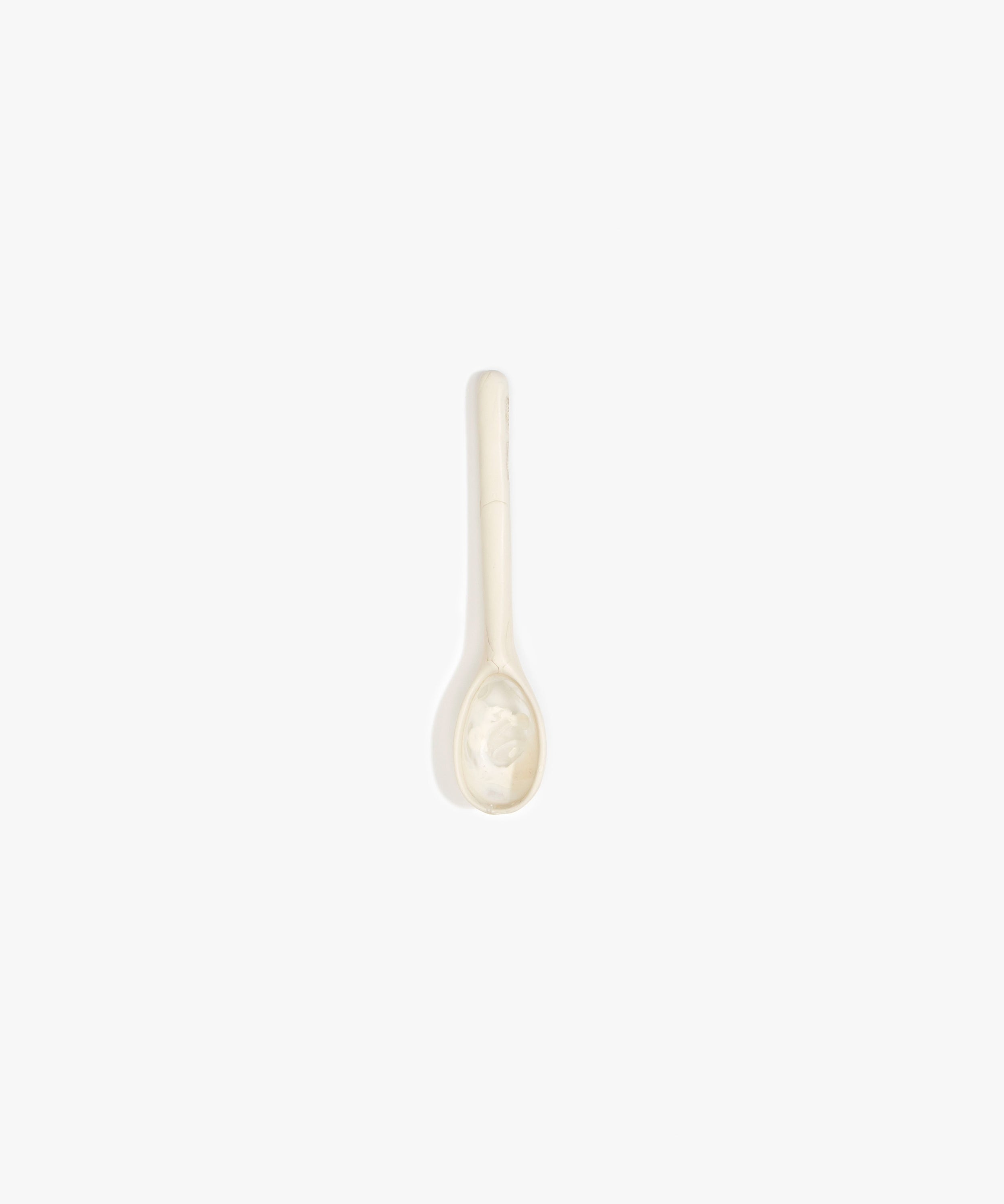 Dinosaur Designs Stone Spoon Tableware in Chalk Swirl Colour resin