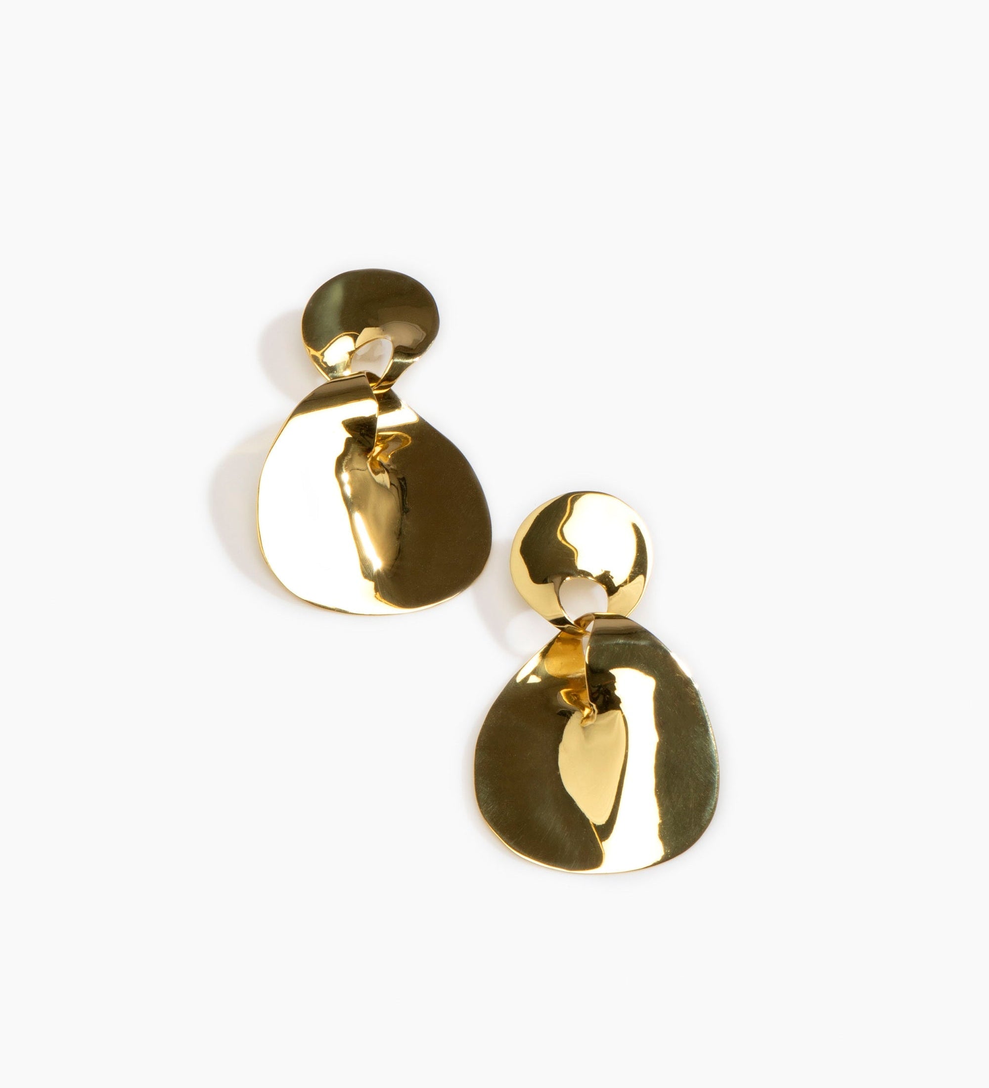 LO Collections Infinity Drop Earrings Earrings in Nano-Coated Brass Material 