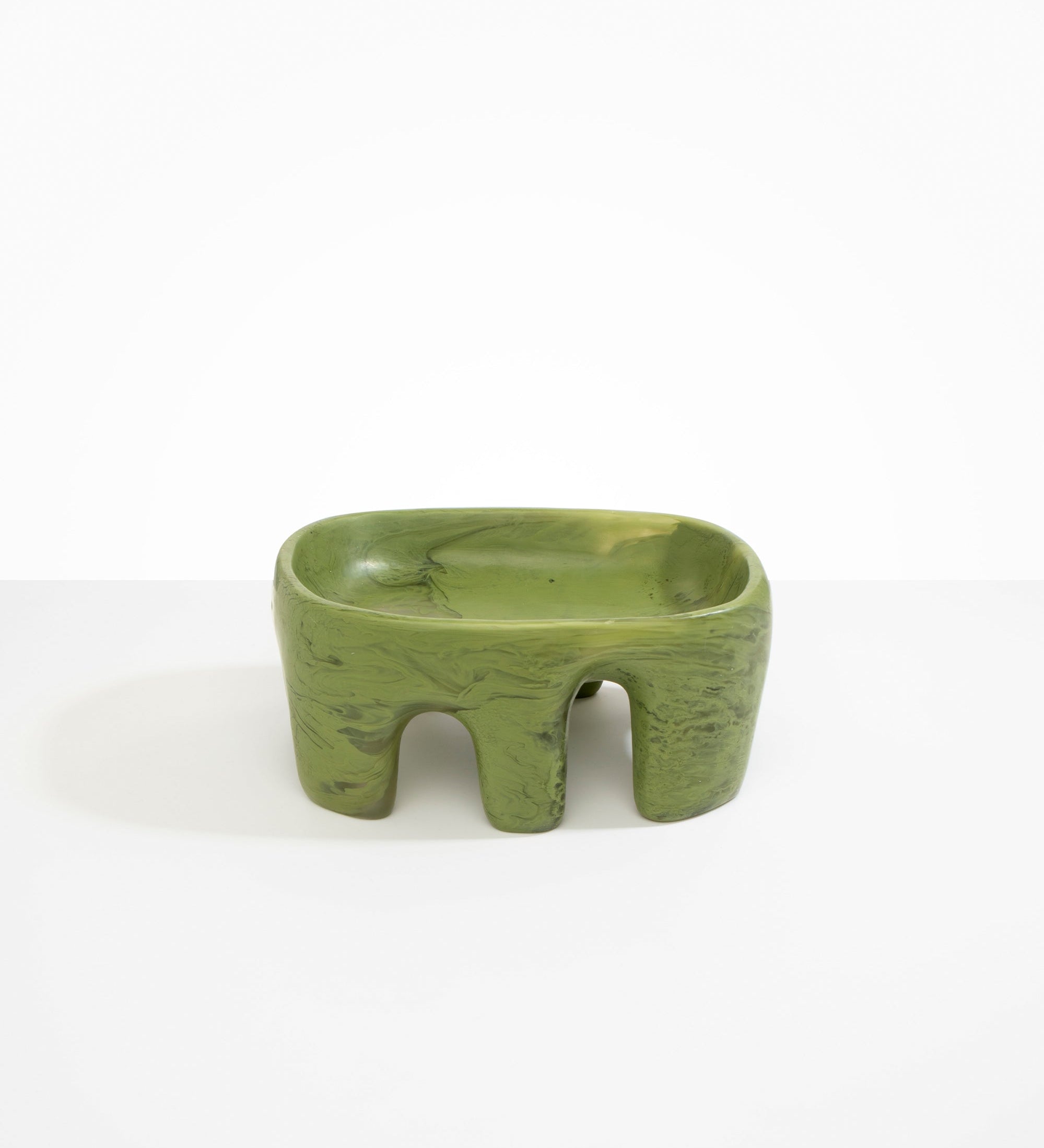 Dinosaur Designs Large Branch Bowl Bowls in Olive Colour resin