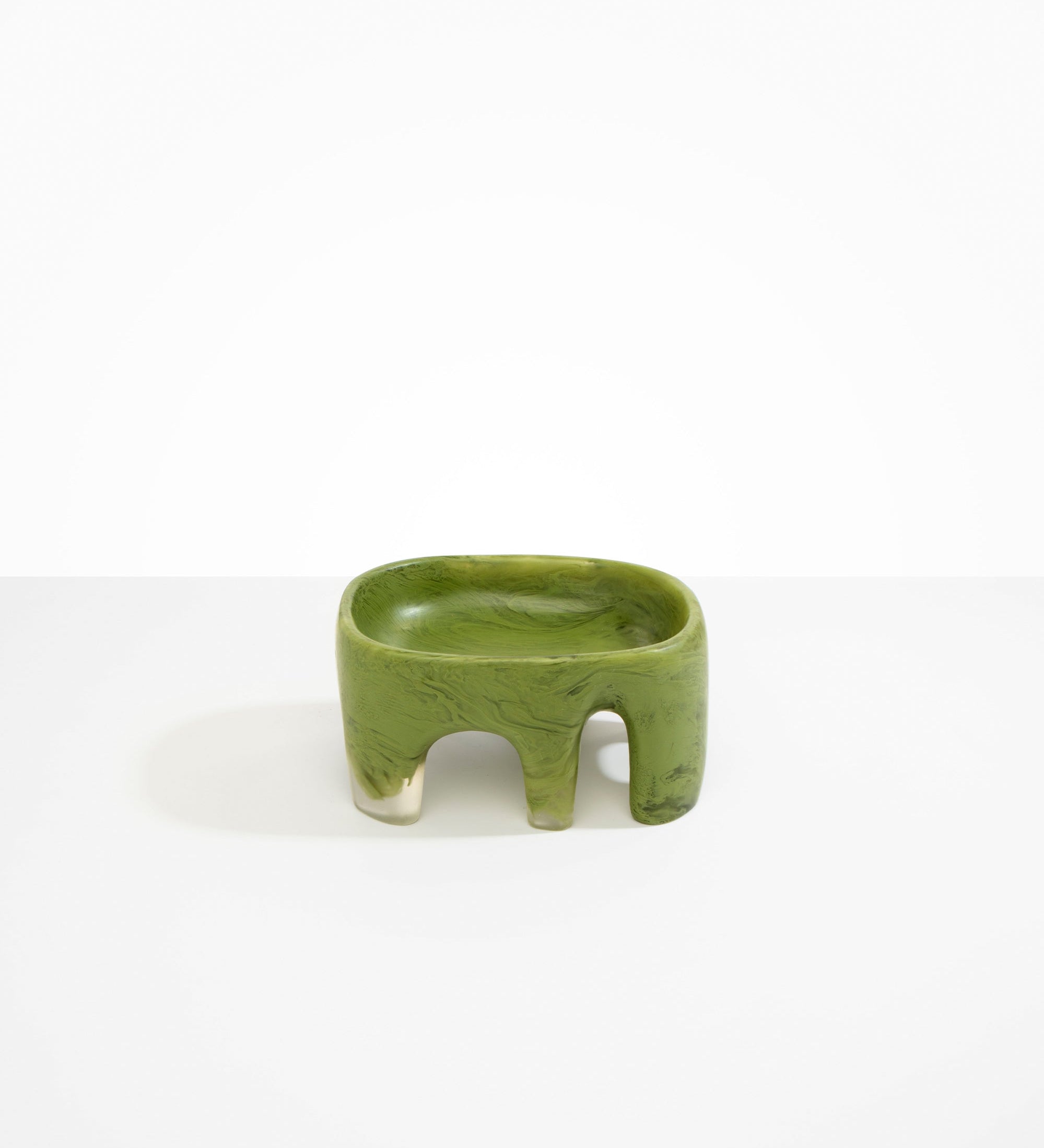 Dinosaur Designs Medium Branch Bowl Bowls in Olive Colour resin