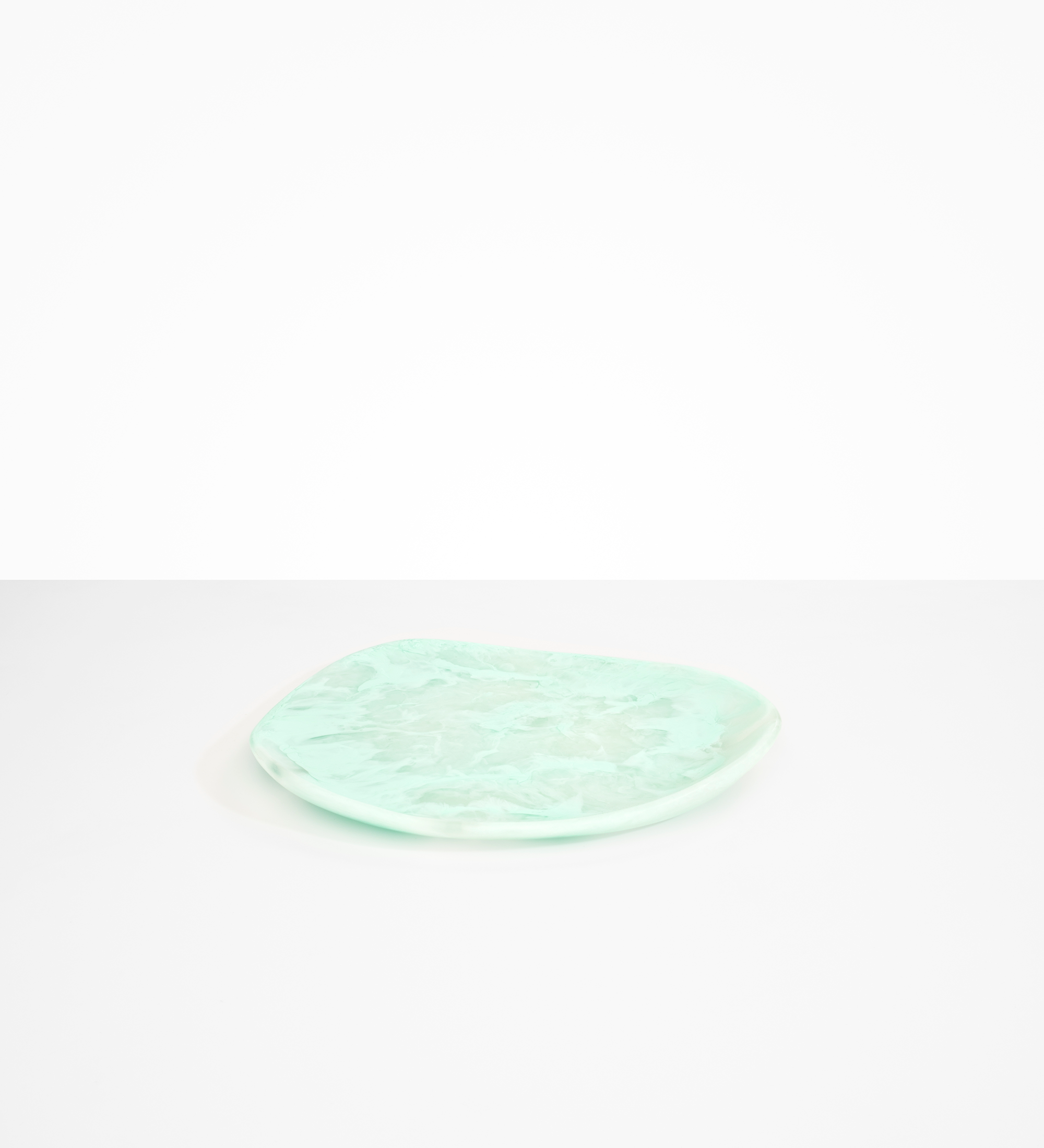 Dinosaur Designs Pebble Plate Serving Platters in Mint Colour resin