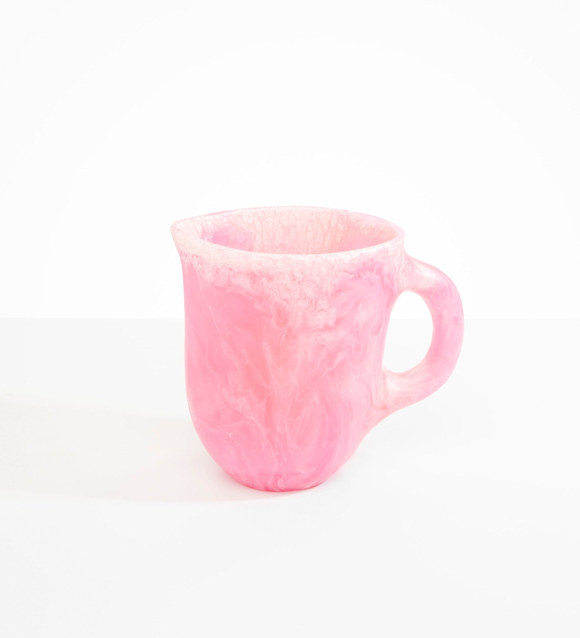 Dinosaur Designs Large Rock Jug Serving Pitchers & Carafes in Shell Pink Colour resin