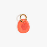 Dinosaur Designs Earth Keyring Keychains in Lychee Colour resin with Brass Metal