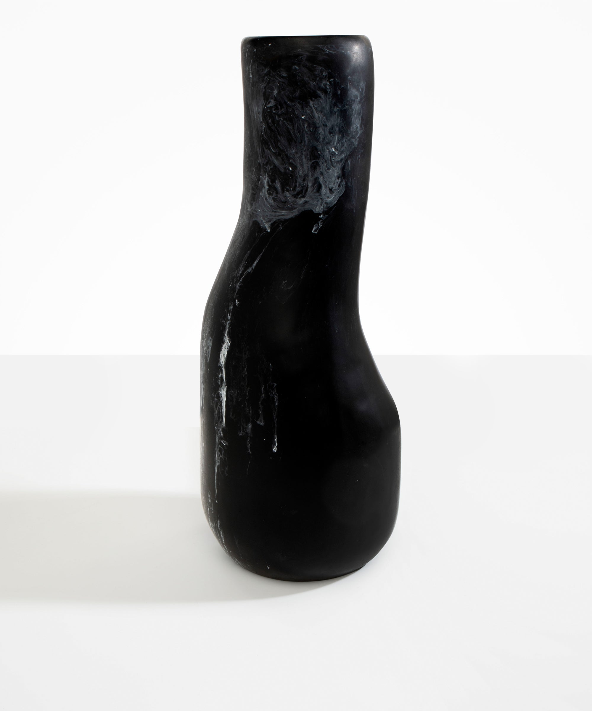 Dinosaur Designs Tall Studio Vase Vases in Black Marble Colour resin 