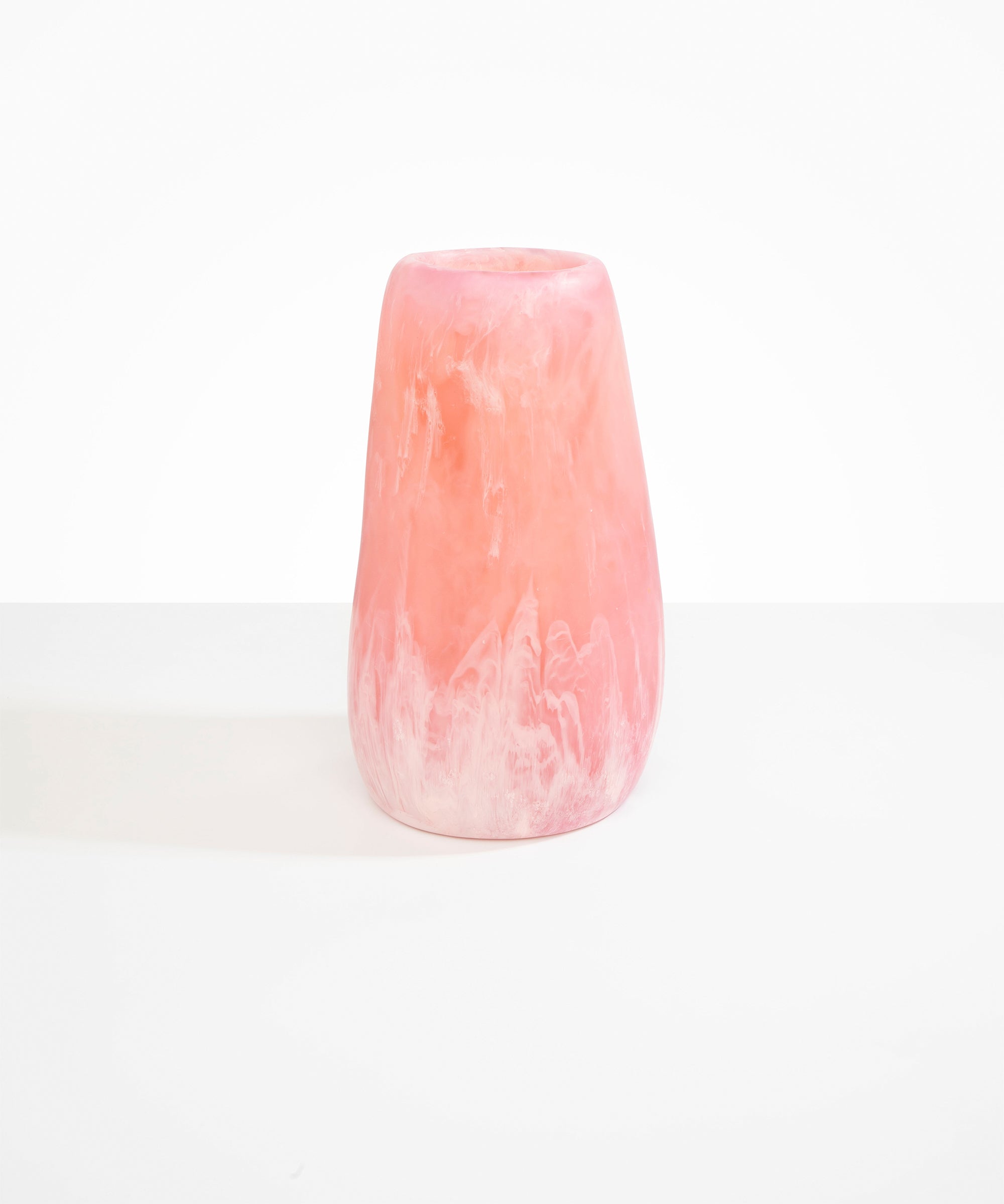 Dinosaur Designs Grand Pebble Vase Vases in Shell Pink Colour resin