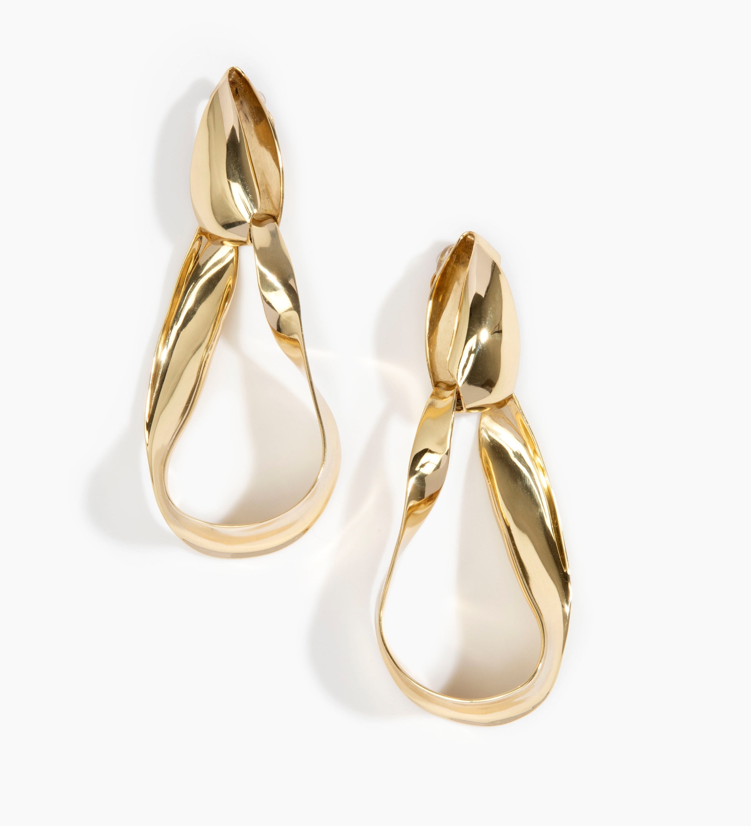 LO Collections x ALEX AND TRAHANAS Olive Leaf Drop Earrings Earrings in Nano-Coated Brass Material 