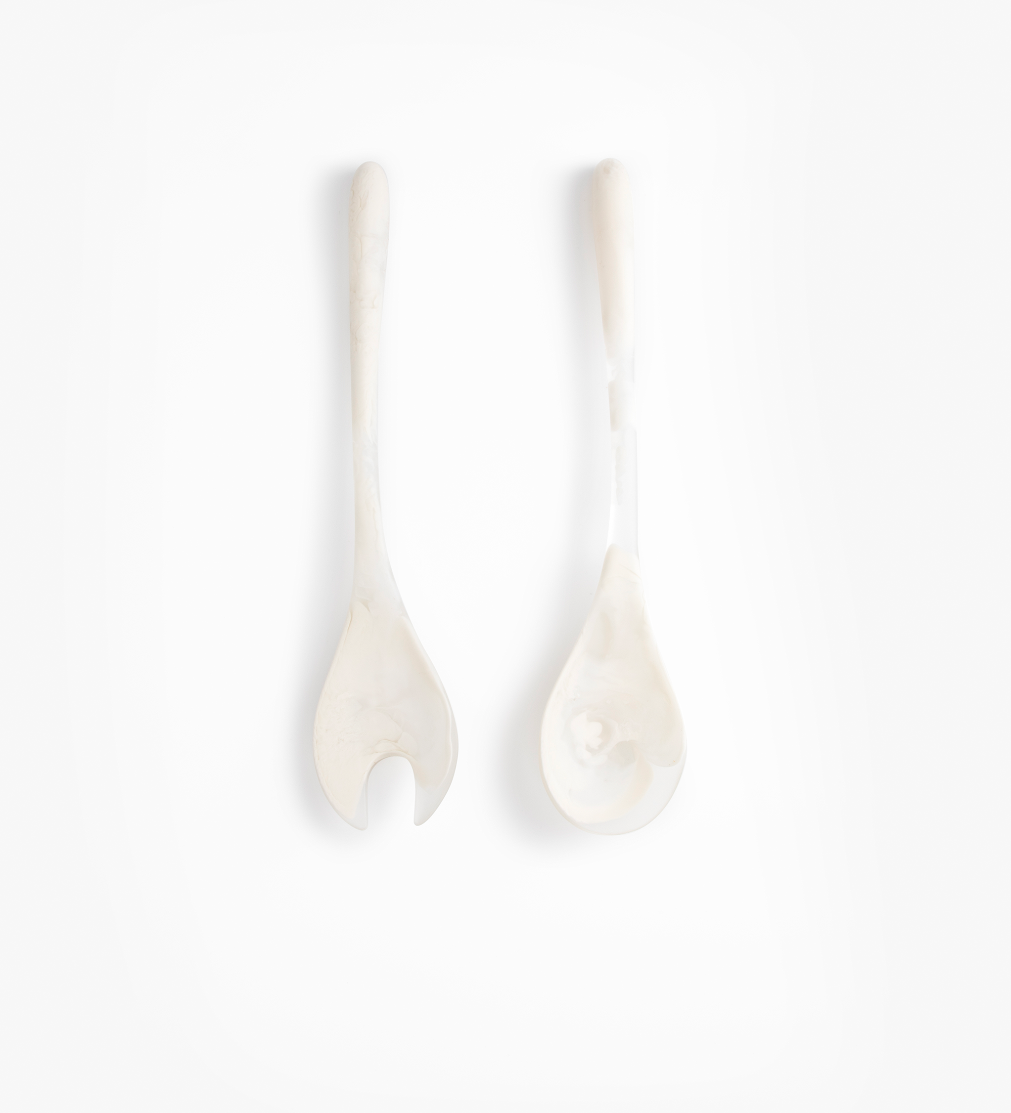 Dinosaur Designs Dew Servers Tableware in Chalk Swirl Colour resin 