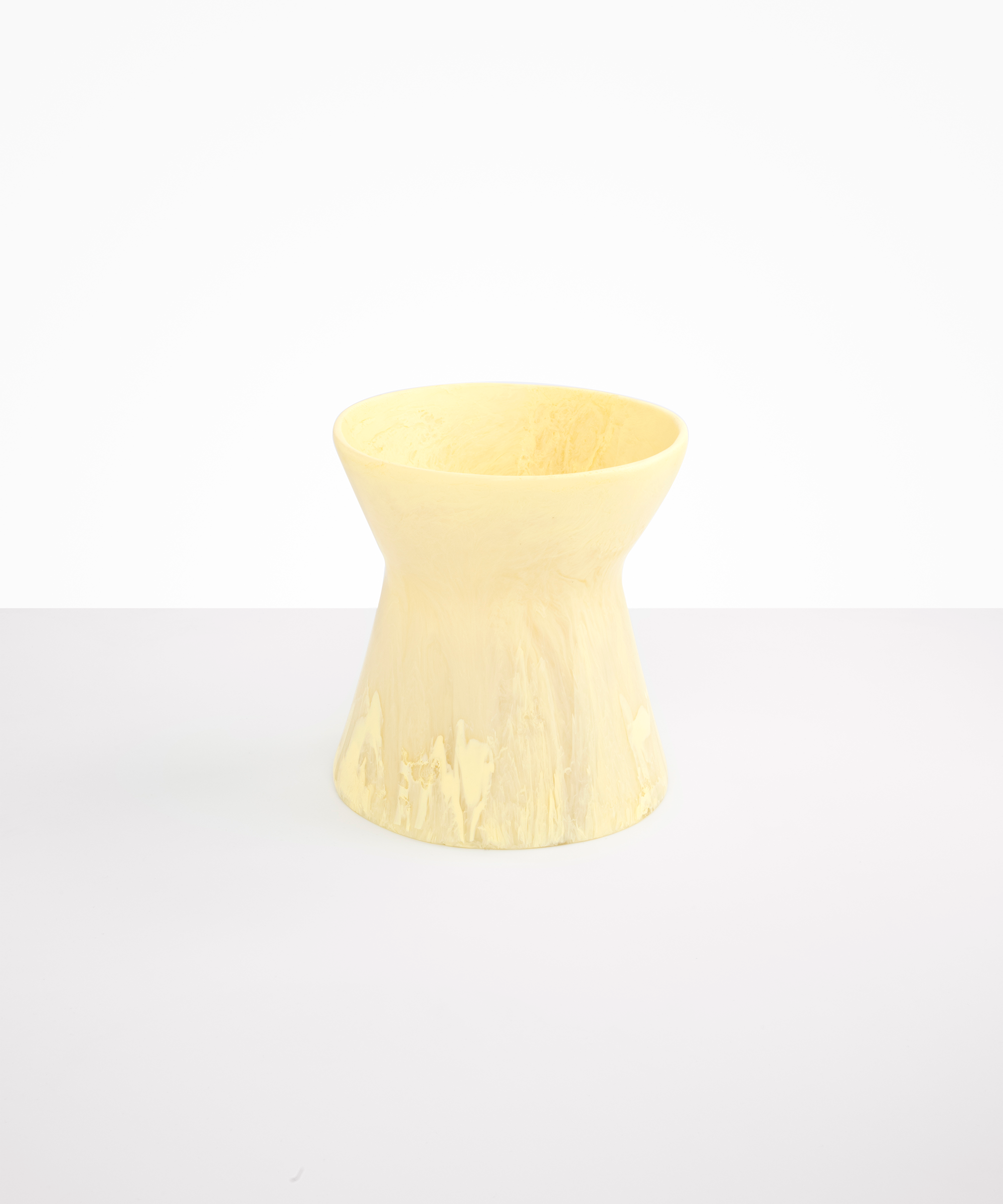 Dinosaur Designs Large Bow Vase Vases in Lemon Colour resin