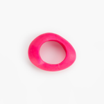 Dinosaur Designs Large Rock Bangle Jewelry in Flamingo Colour resin with Wide Fit