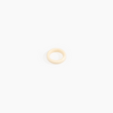 Dinosaur Designs Modern Tribal Band Ring Rings in Cream Colour resin with Wide Fit