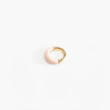 Dinosaur Designs Medium Horn Ring Rings in Rose Swirl Colour resin with Nano-Coated Brass Material