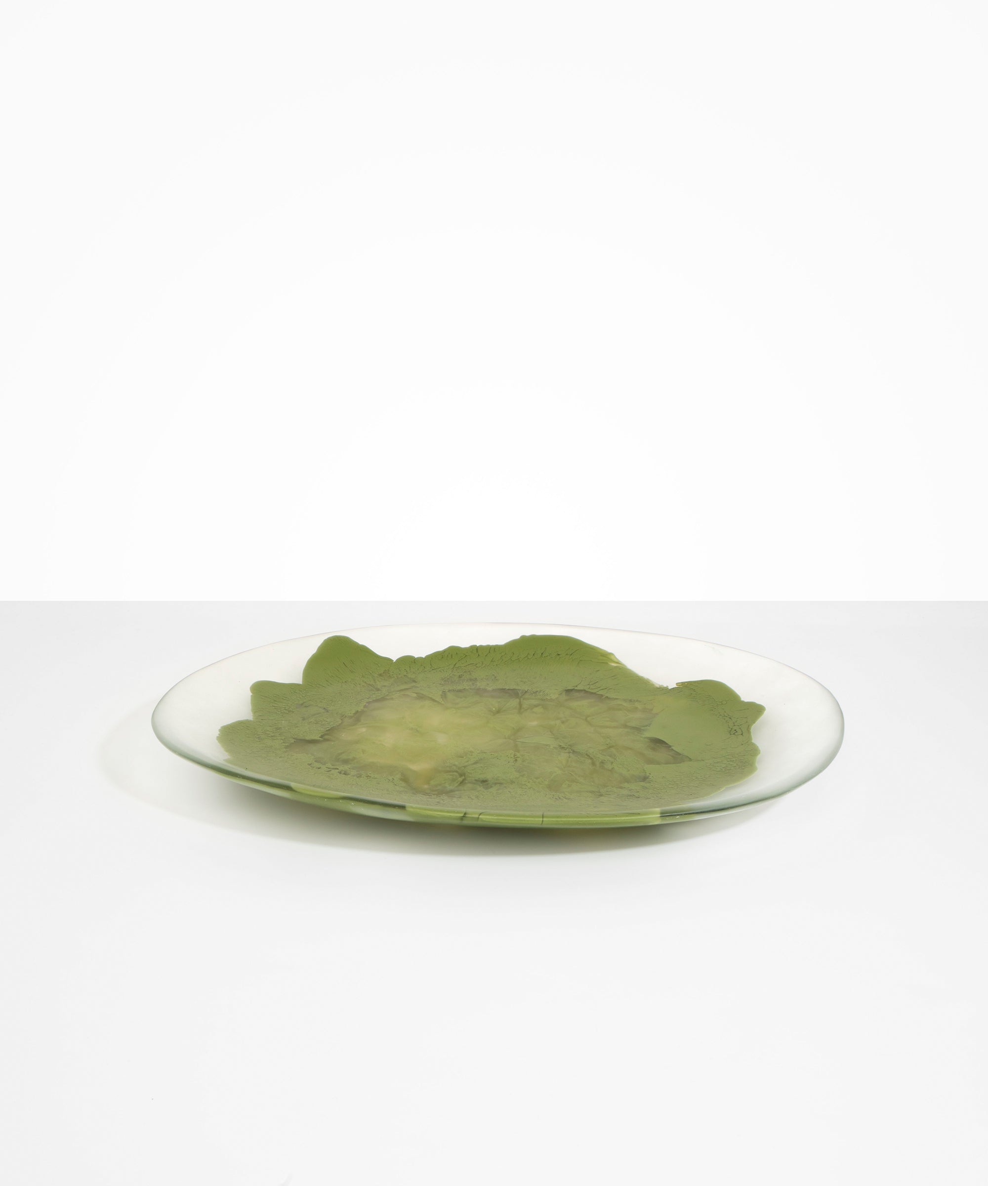 Dinosaur Designs Long Temple Platter Serving Platters in Olive Colour resin