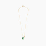 Dinosaur Designs Joie De Vivre Pendant Necklaces in Moss Colour resin with Gold-Filled Material