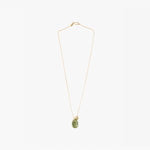 Dinosaur Designs Joie De Vivre Pendant Necklaces in Olive Colour resin with Gold-Filled Material