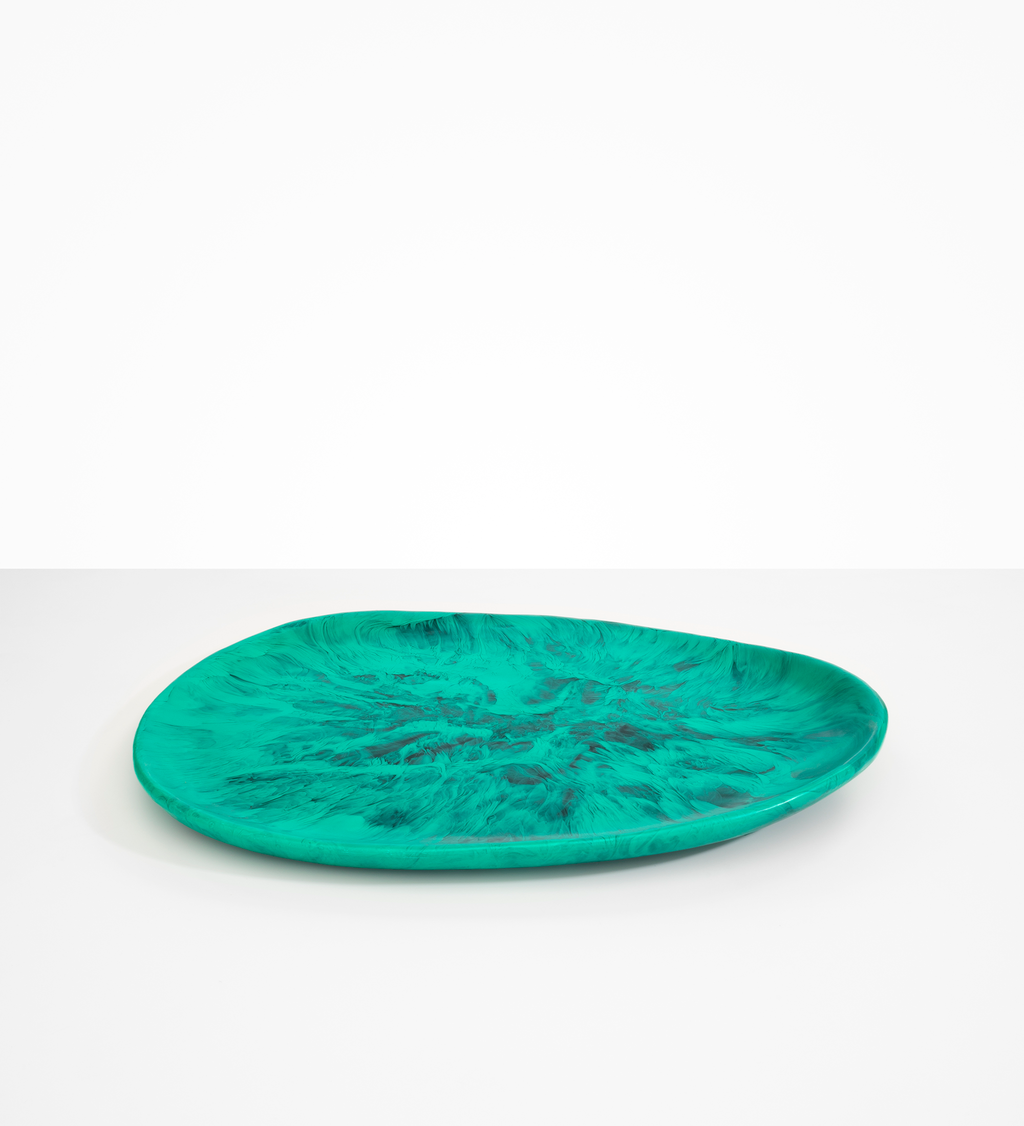 Dinosaur Designs Large Pebble Platter Serving Platters in Mineral Swirl Colour resin