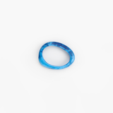 Dinosaur Designs Rock Wishbone Bangle Bracelets in Sky Colour resin with Wide Fit