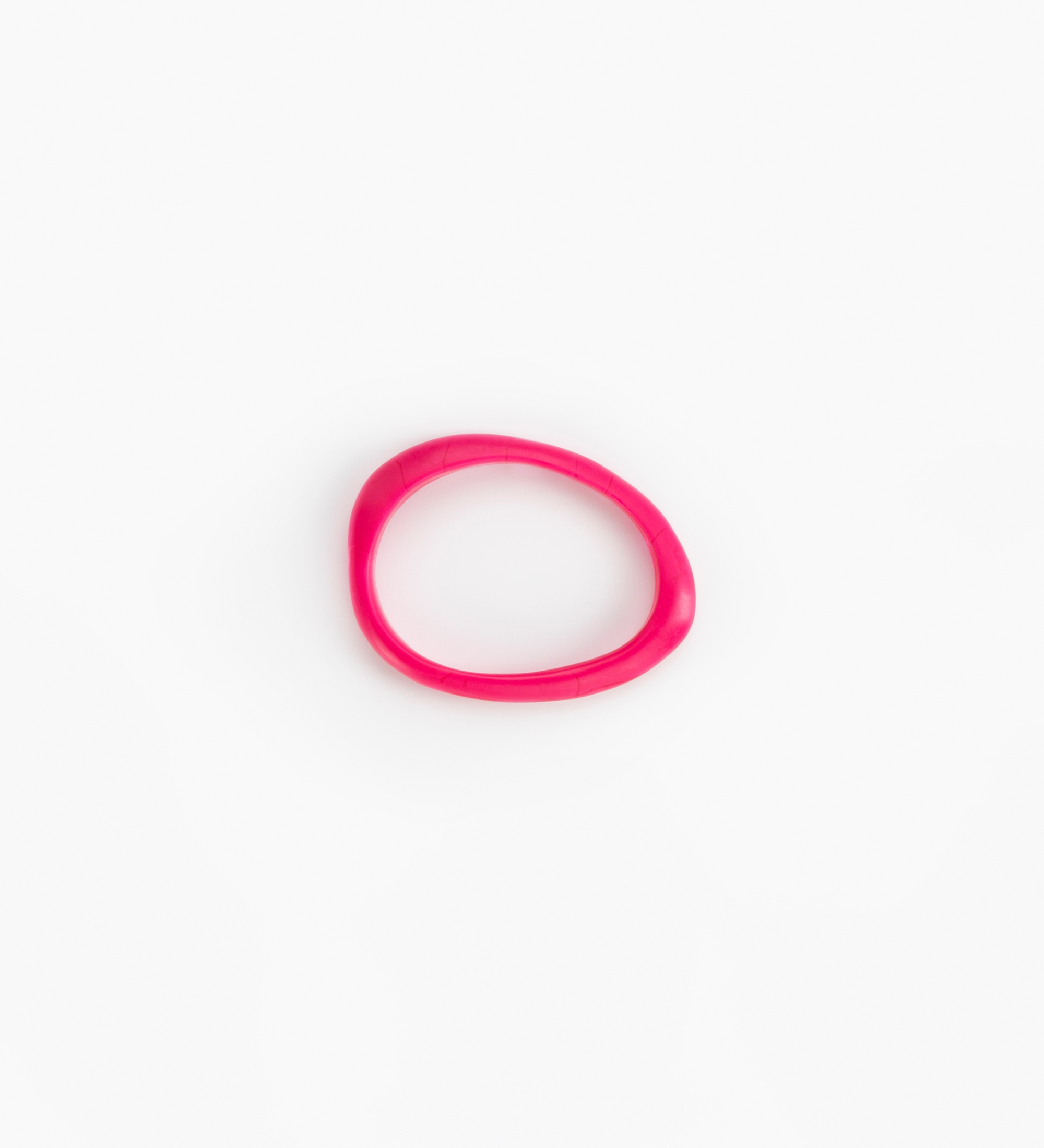 Dinosaur Designs Rock Wishbone Bangle Bracelets in Flamingo Colour resin with Wide Fit